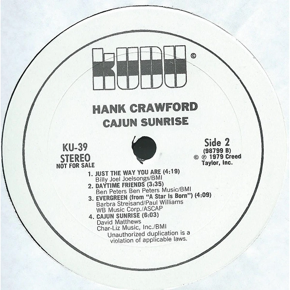 Hank Crawford - Cajun Sunrise