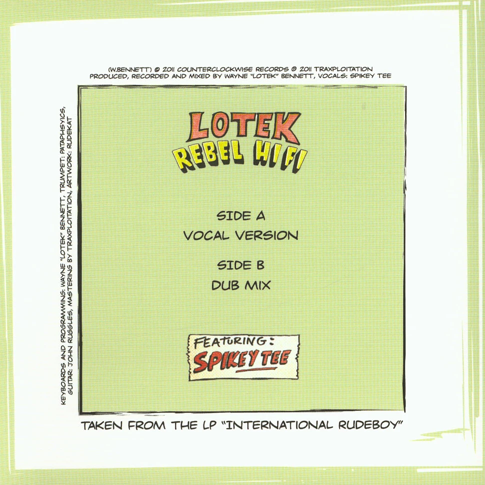 Lotek - Rebel Hifi Feat. Spieky Tee Limited Gold Vinyl Edition
