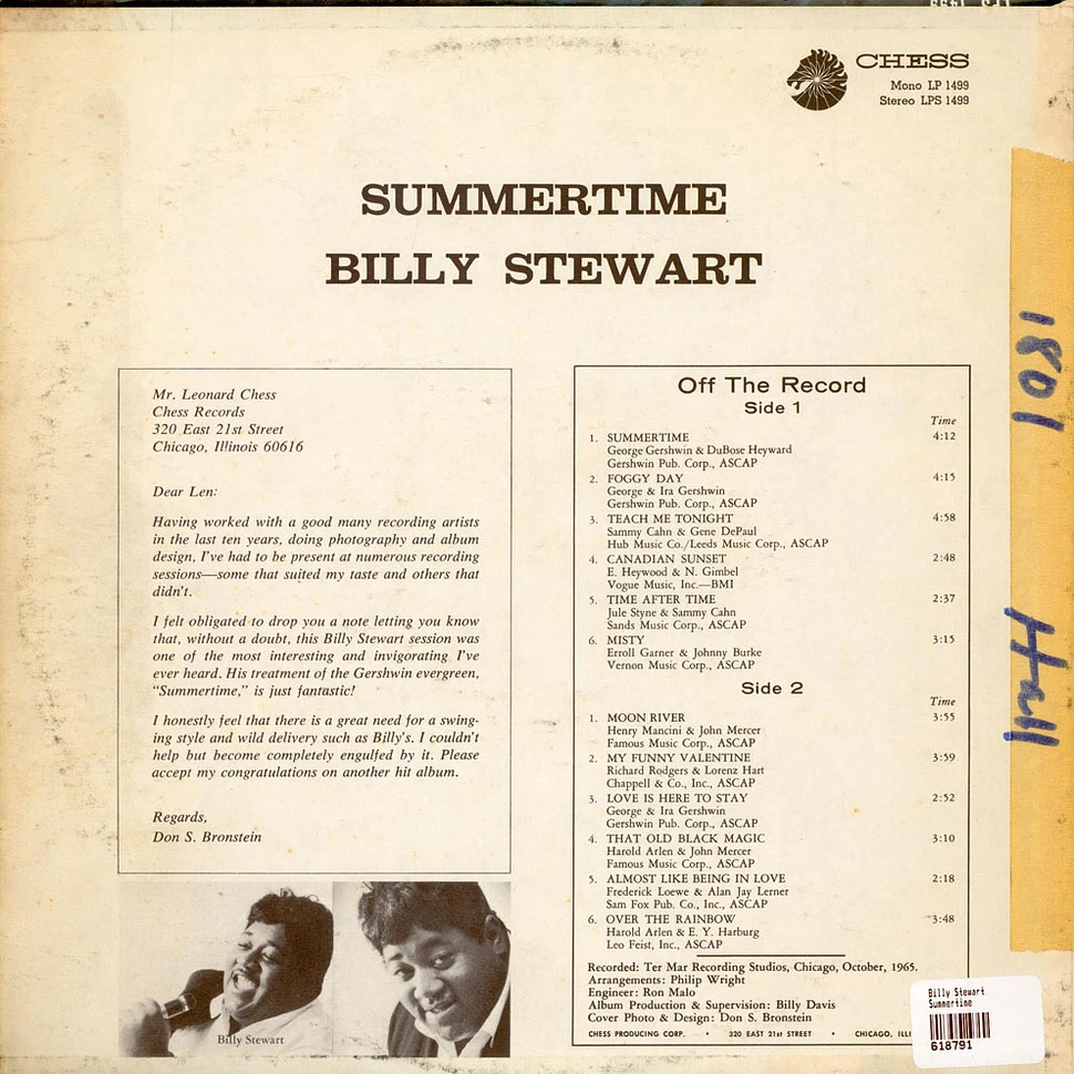 Billy Stewart - Summertime