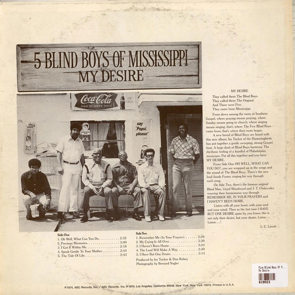 Five Blind Boys Of Mississippi - My Desire
