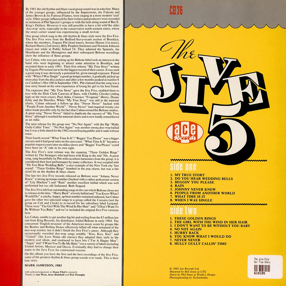 The Jive Five - Our True Story