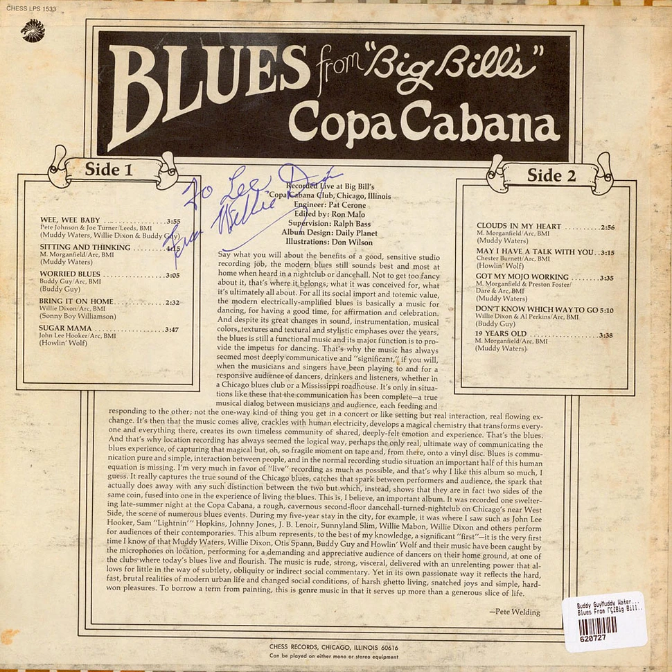 Buddy Guy, Muddy Waters, Howlin' Wolf, Willie Dixon, Sonny Boy Williamson - Blues From “Big Bill’s” Copa Cabana