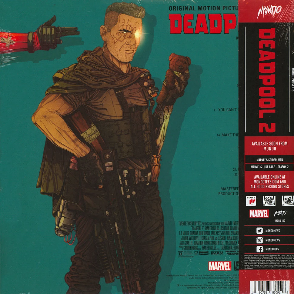 Tyler Bates - OST Deadpool 2 Black Stripes On Red Vinyl Edition