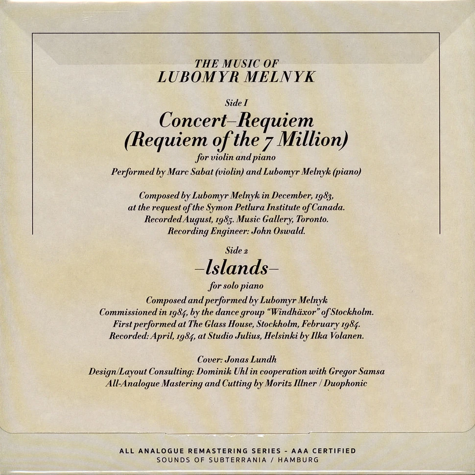 Lubomyr Melnyk - Concert-Requiem