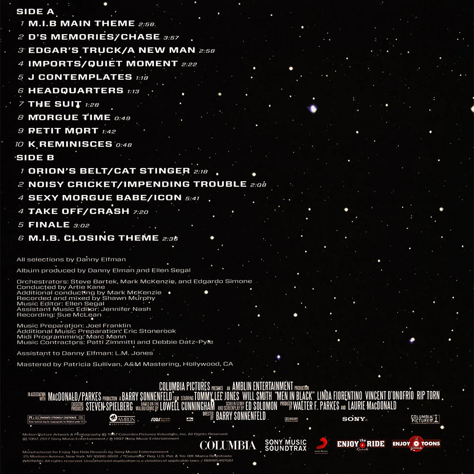 Danny Elfman - OST Men In Black The Score Silver Vinyl Edition