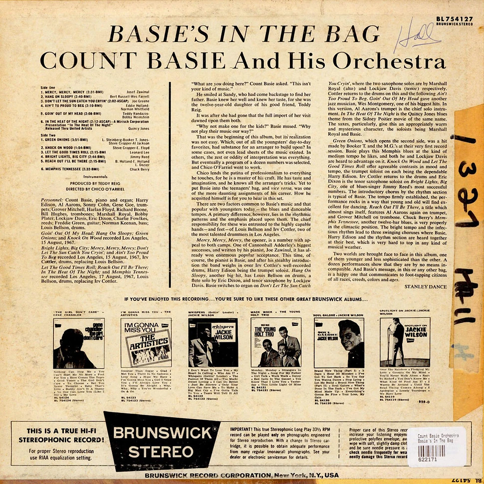 Count Basie Orchestra - Basie's In The Bag