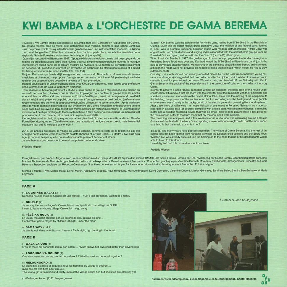 Kwi Bamba & L'orchestre De Gama Berema - Kwi Bamba & L'orchestre De Gama Berema