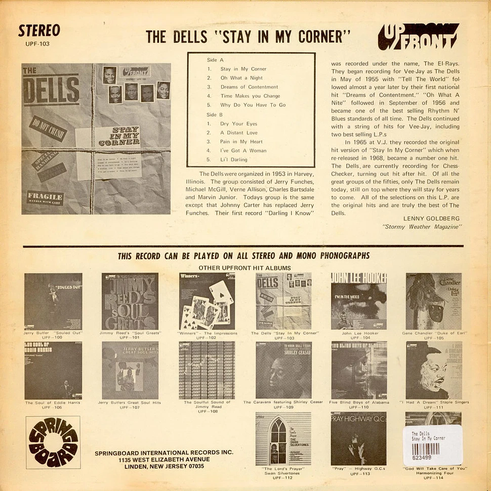 The Dells - Stay In My Corner