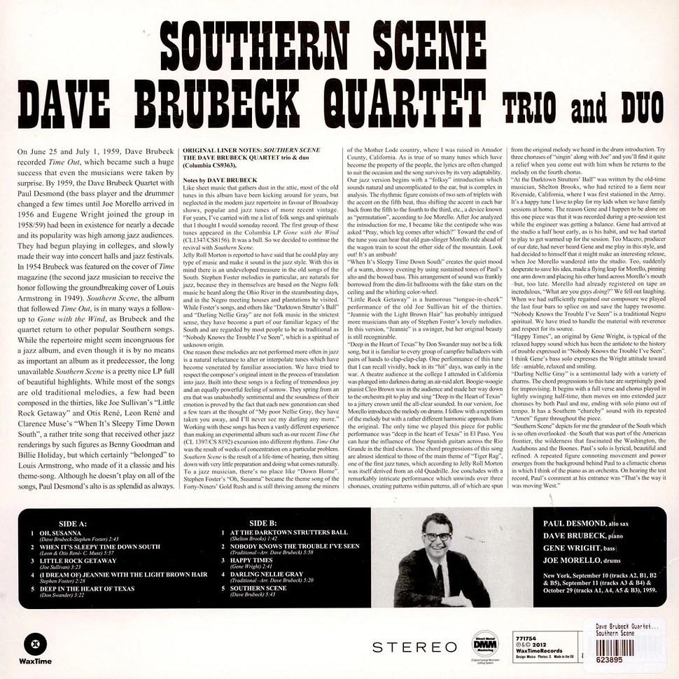 The Dave Brubeck Quartet, The Dave Brubeck Trio And The Dave Brubeck Duo - Southern Scene
