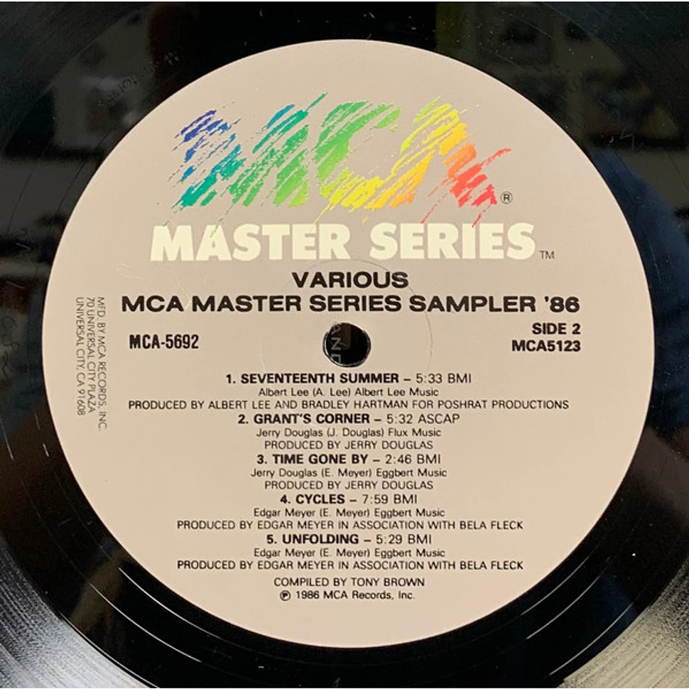 V.A. - MCA Master Series: Sampler '86