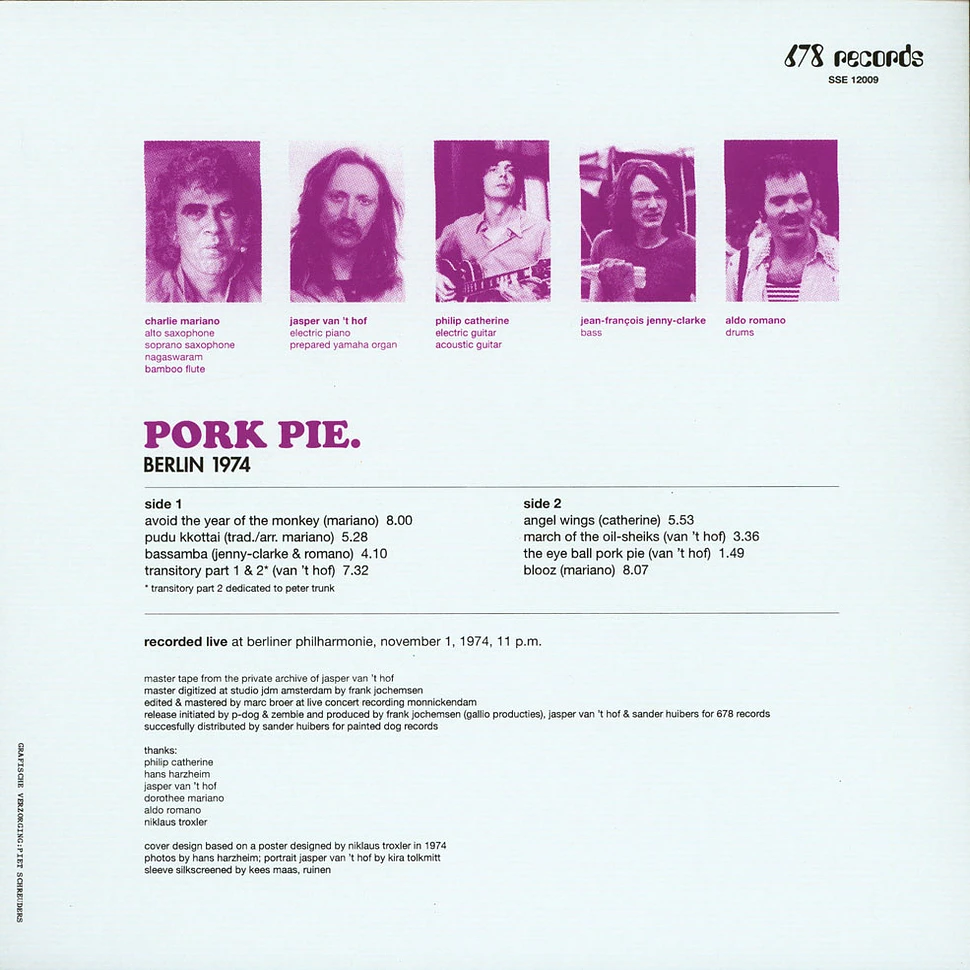Pork Pie - Berlin 1974