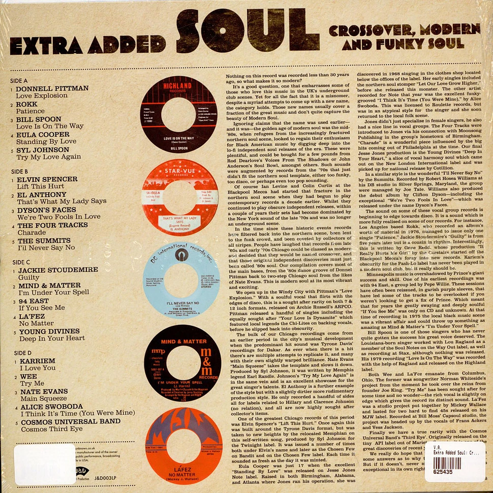 V.A. - Extra Added Soul (Crossover, Modern and Funky Soul)