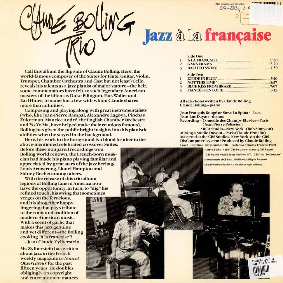 Claude Bolling Trio - Jazz À La Française