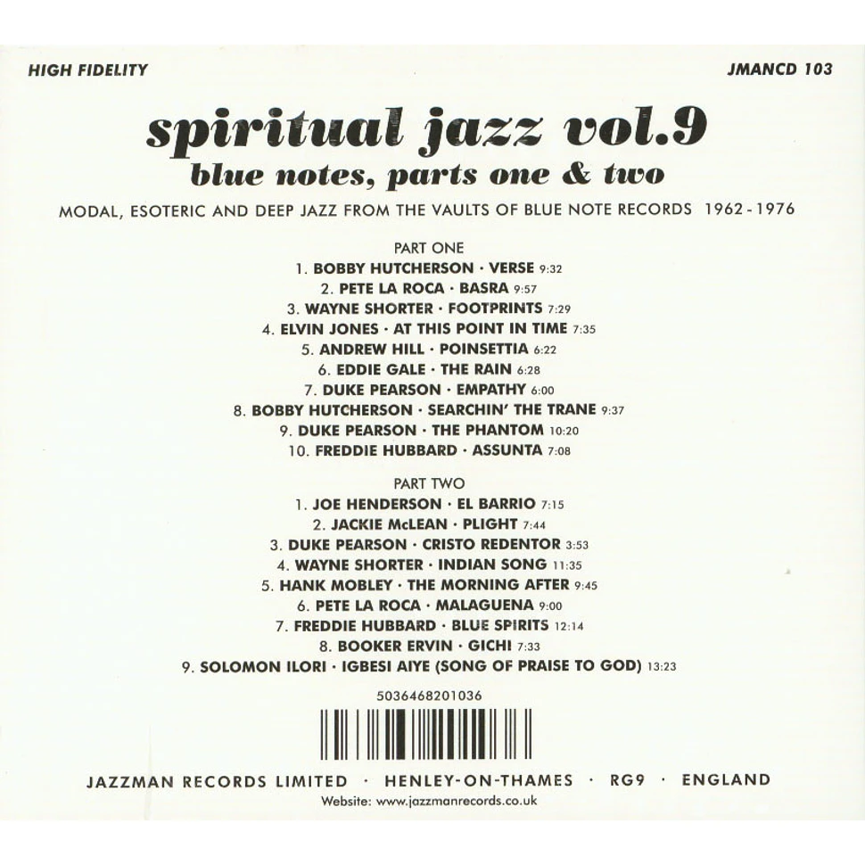 Spiritual Jazz - Volume 9: Blue Notes, Parts 1 & 2