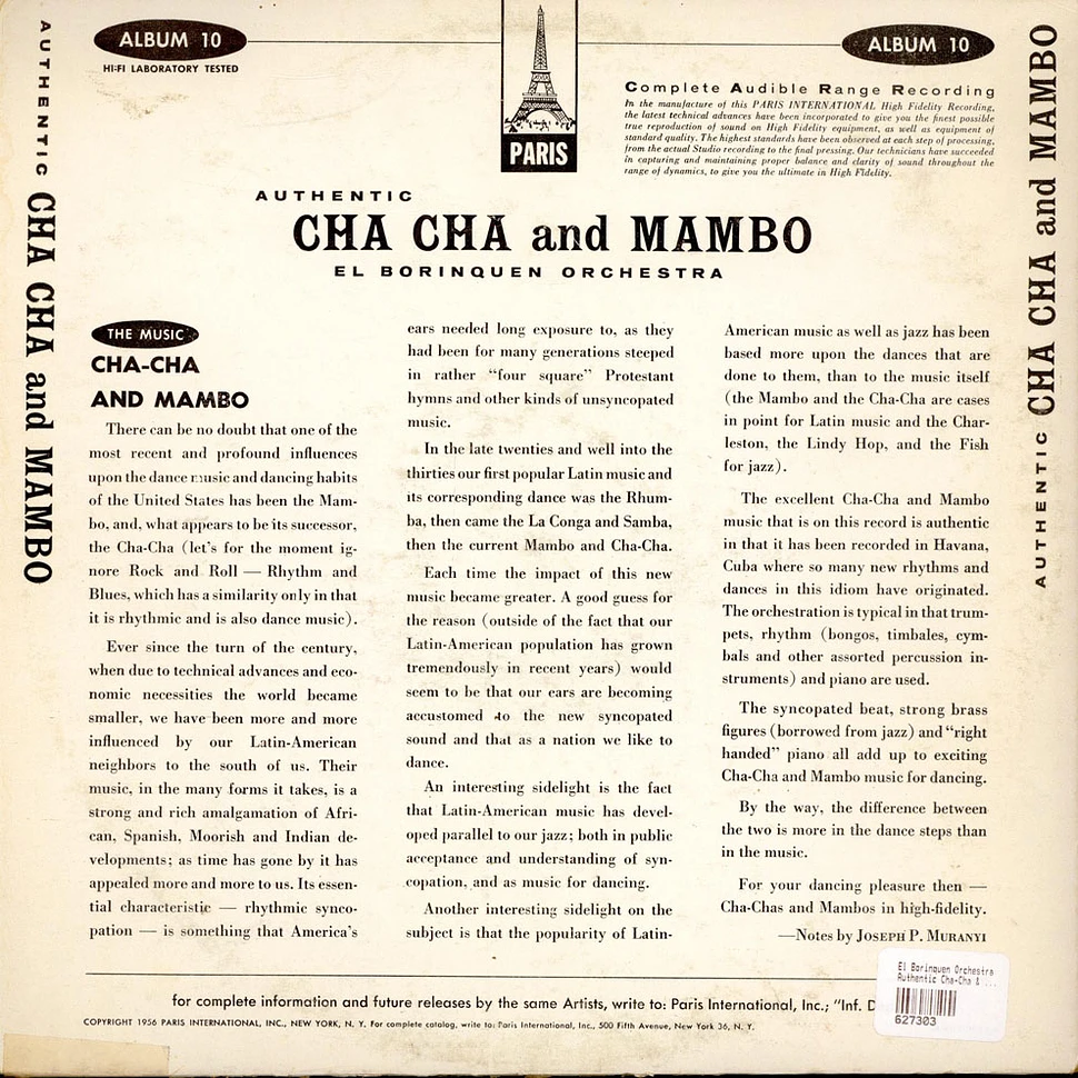 El Borinquen Orchestra - Authentic Cha-Cha & Mambo
