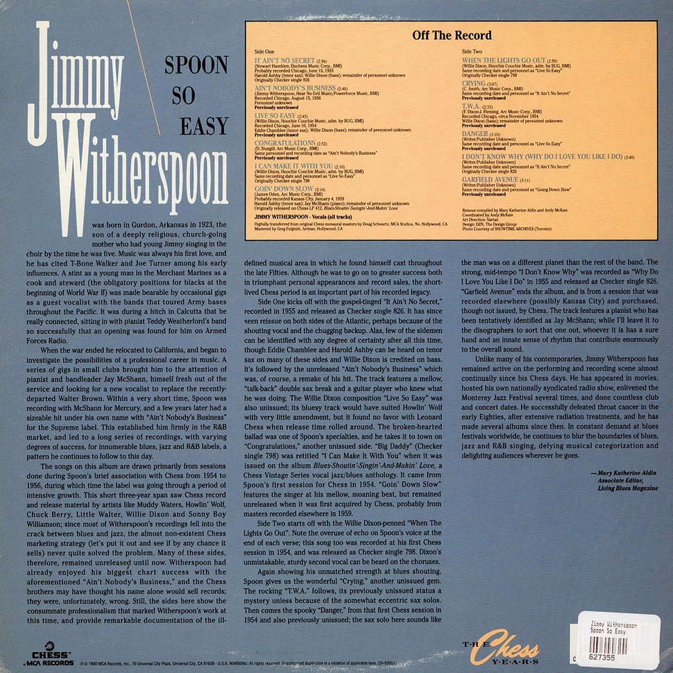 Jimmy Witherspoon - Spoon So Easy
