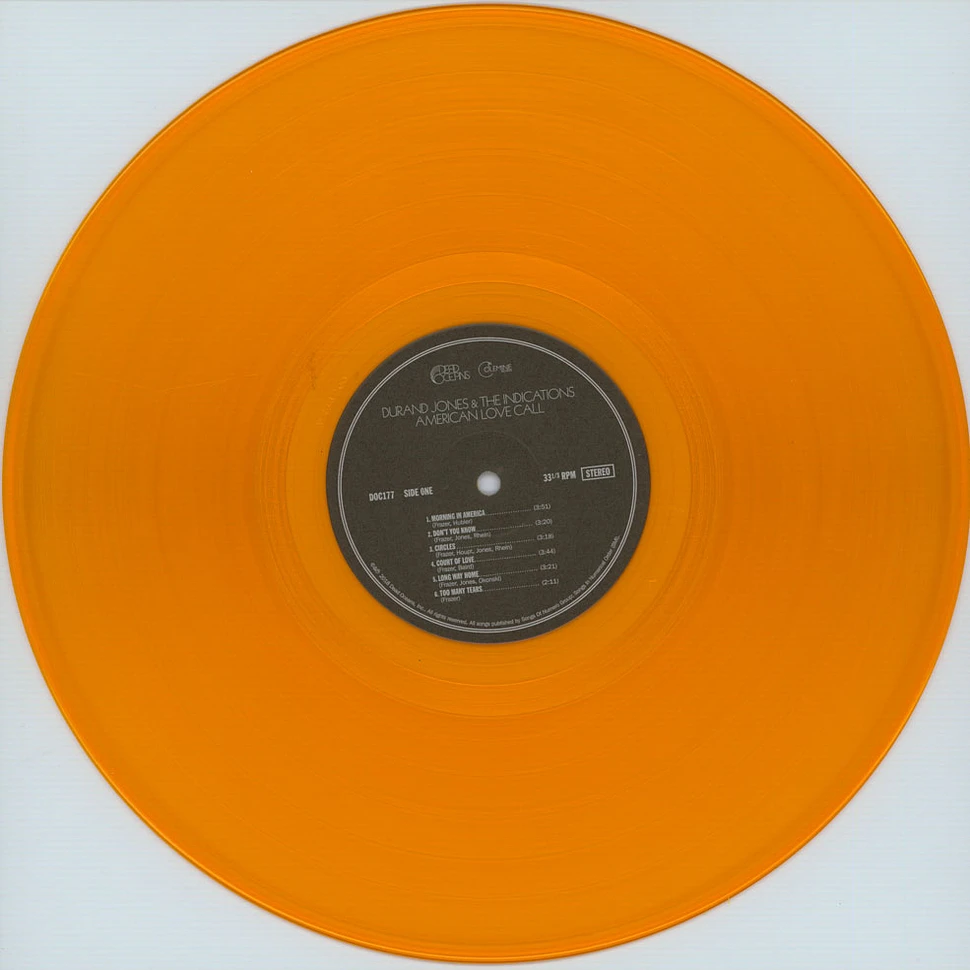 Durand Jones & The Indications - American Love Call Transparent Orange Vinyl Edition