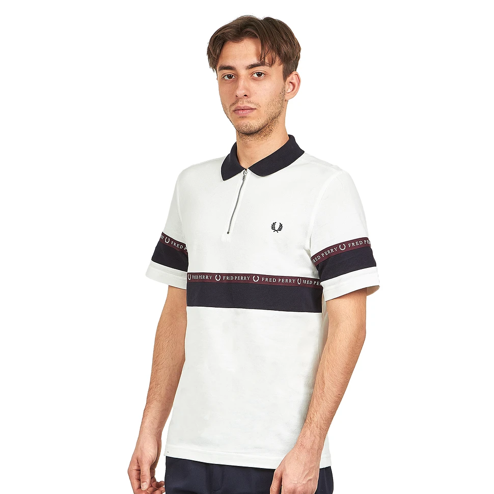 Fred Perry - Half Zip Sports Tape Pique Shirt