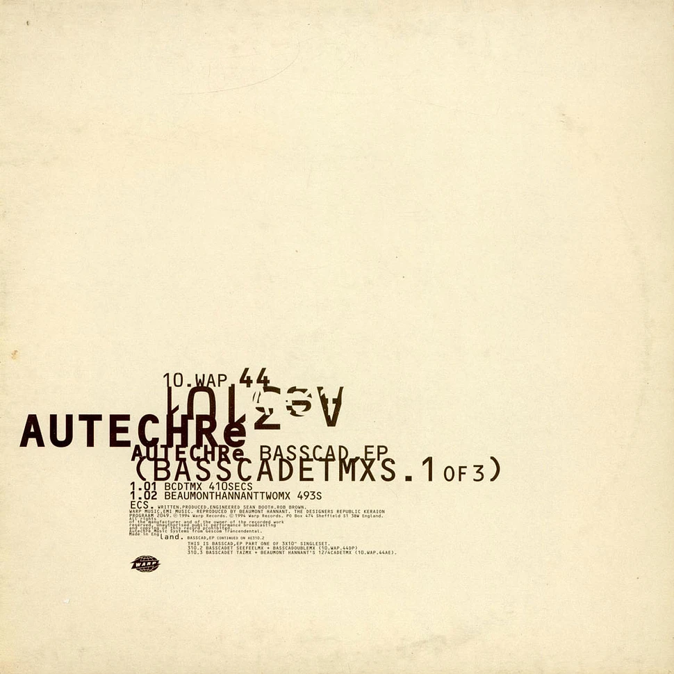 Autechre - Basscad,EP (Basscadetmxs.1 Of 3)