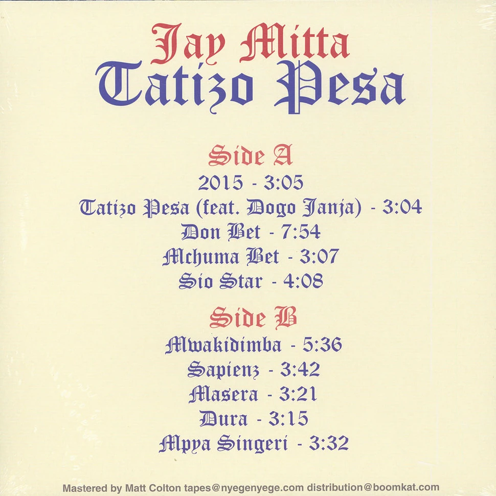 Jay Mitta - Tatizo Pesa Blue Vinyl Edition