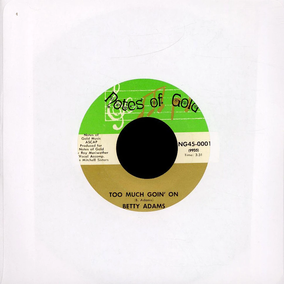 Betty Adams - Make It Real ("Ride On") / Too Much Goin' On