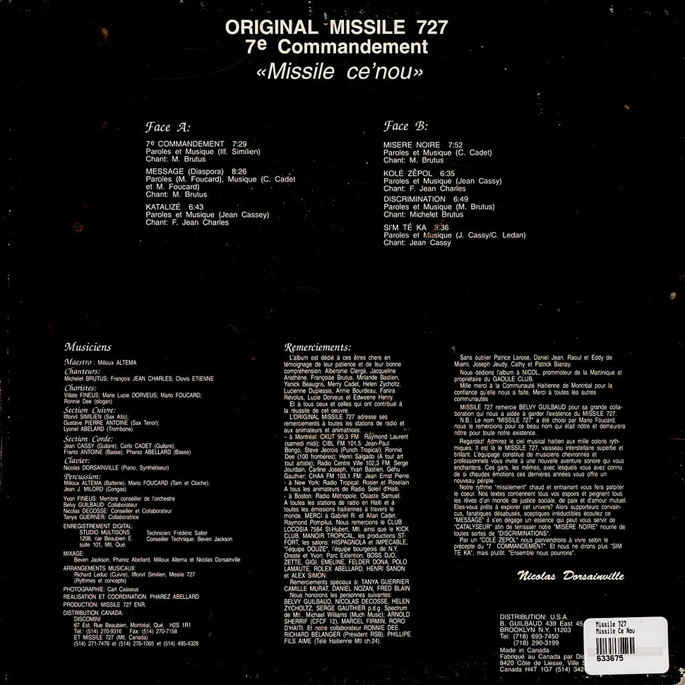 Missile 727 - 7ᵉ Commandement / Missile Ce' Nou