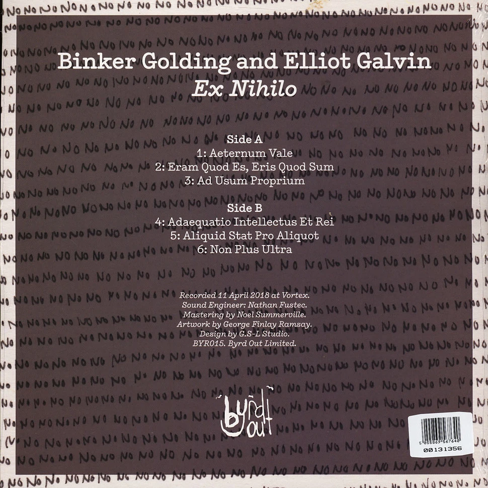 Binker Golding & Elliot Galvin - Ex Nihilo