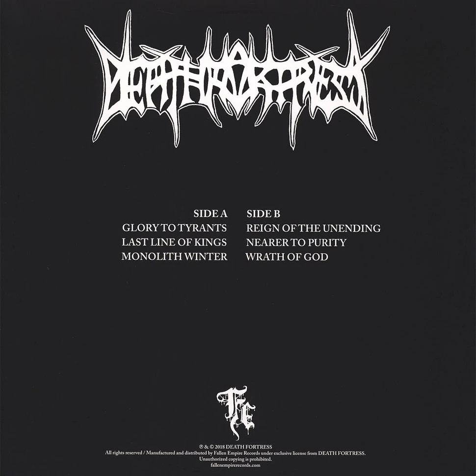 Death Fortress - Reign Of The Unending