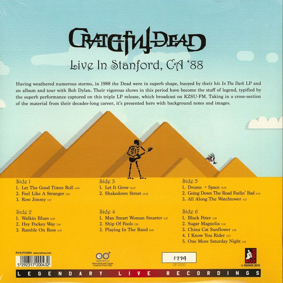Grateful Dead - Live In Stanford '88 Coloured 3lp-Set