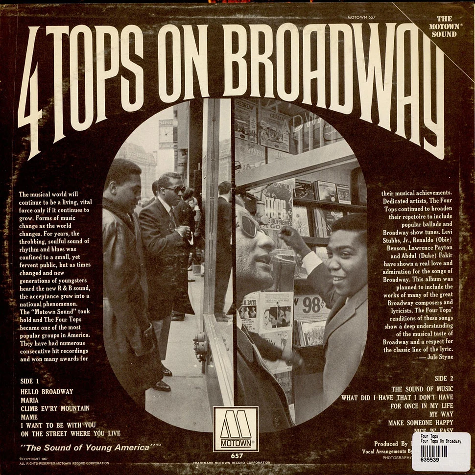 Four Tops - Four Tops On Broadway