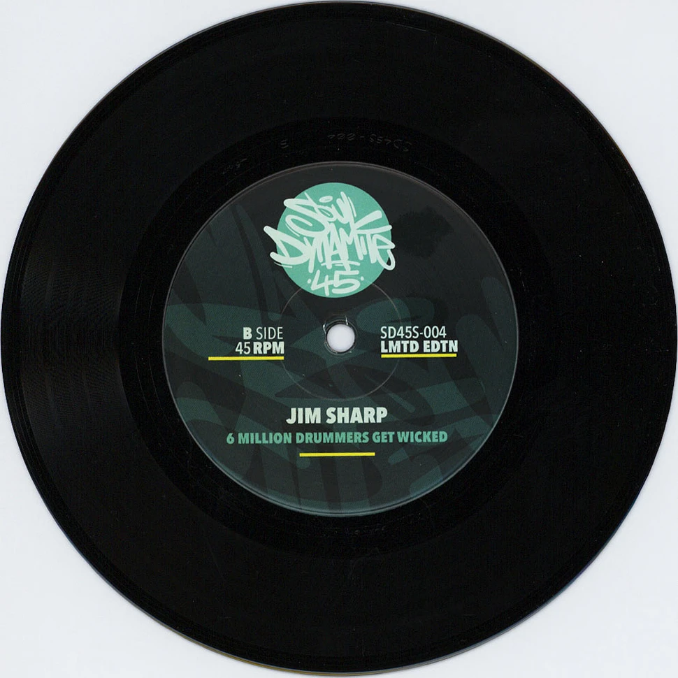 Jim Sharp - The Man / 6 Million Drummers Get Wicked Black Vinyl Edition
