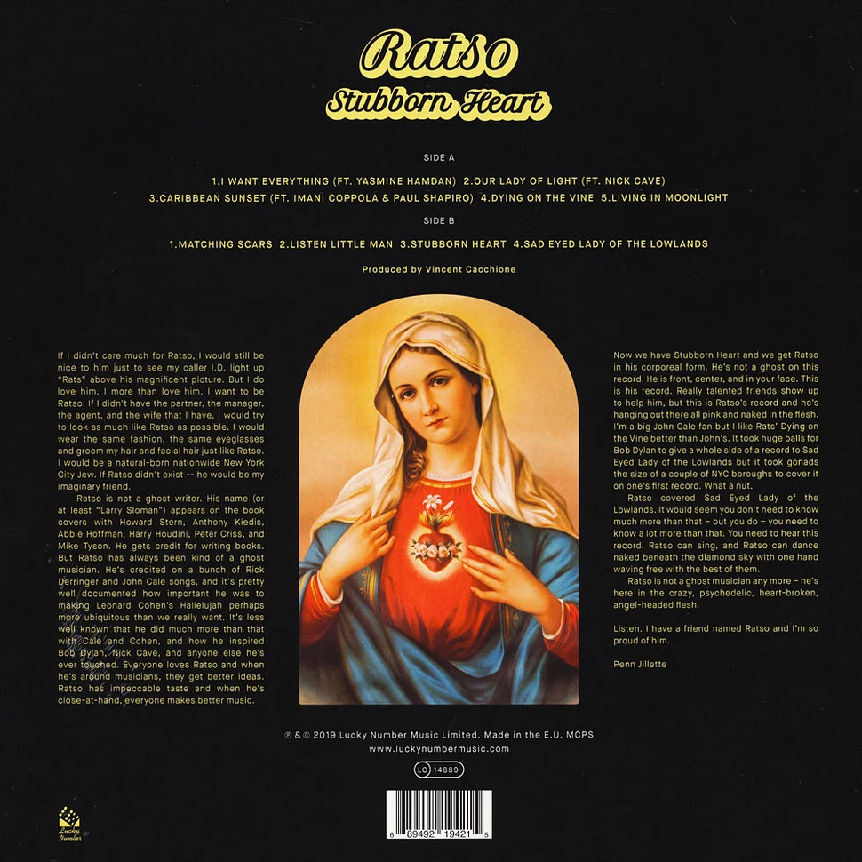 Ratso - Stubborn Heart Champagne Gold Vinyl Edition