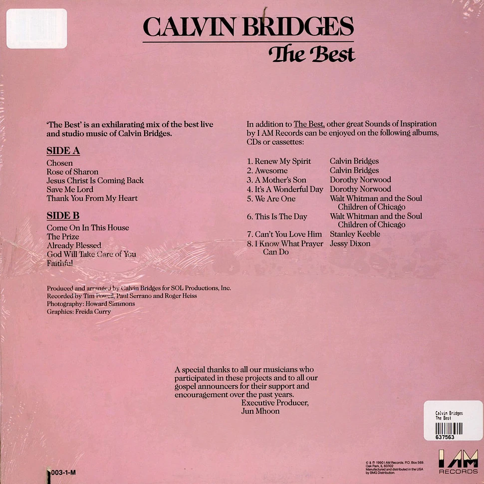 Calvin Bridges - The Best