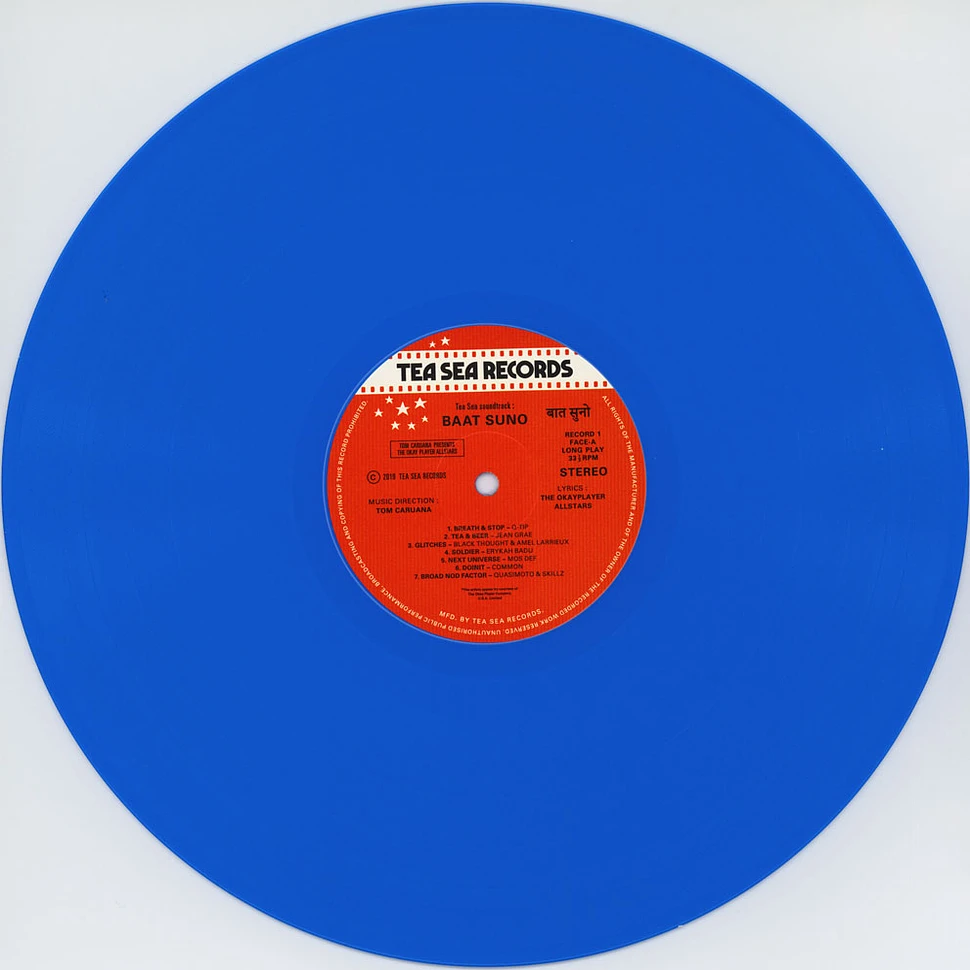 Tom Caruana Vs. Okayplayer Allstars - Baat Suno Blue Vinyl Edition