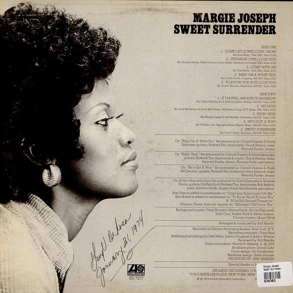 Margie Joseph - Sweet Surrender