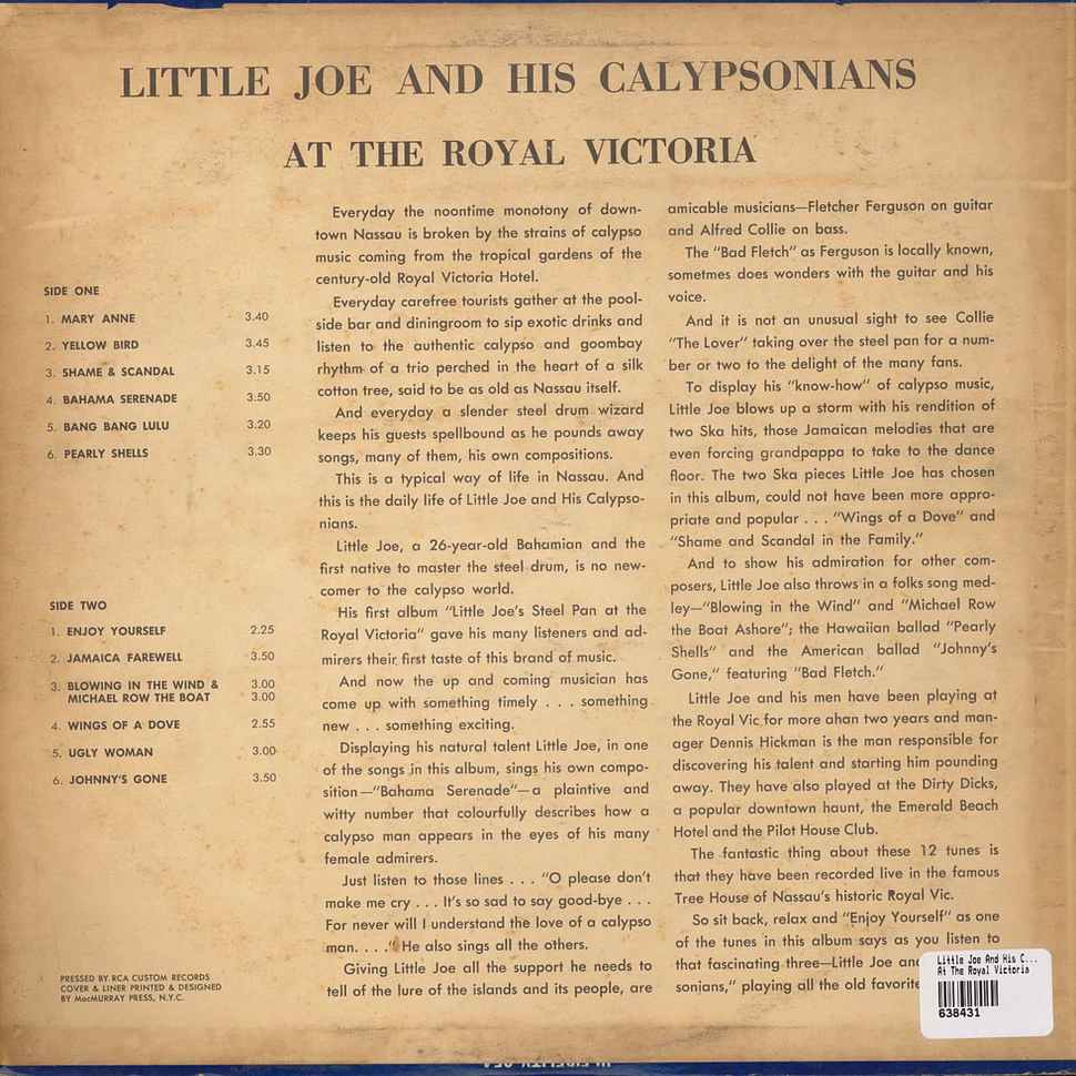 Little Joe And His Calypsonians - At The Royal Victoria