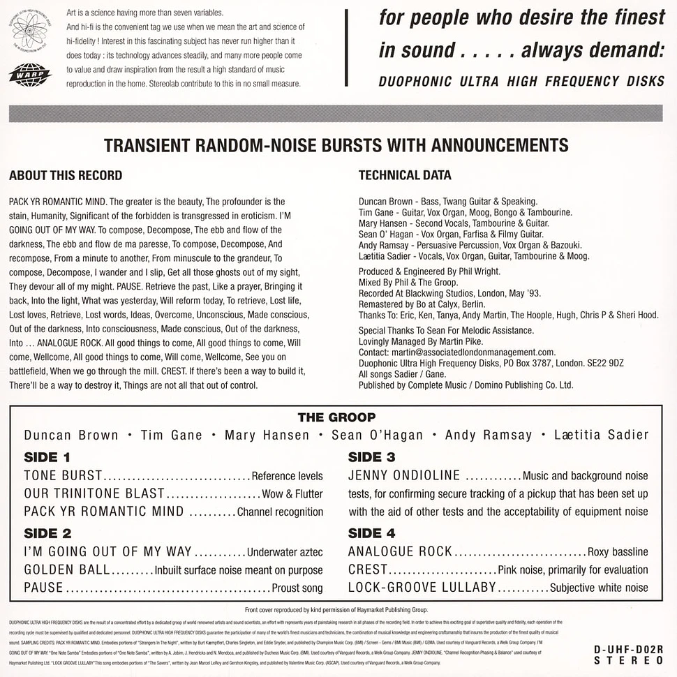 Stereolab - Transient Random Noise Black Vinyl Edition