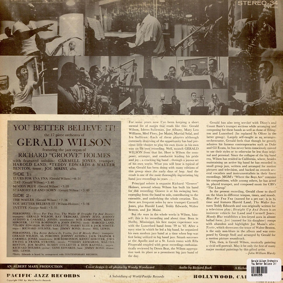 Gerald Wilson Orchestra - You Better Believe It!