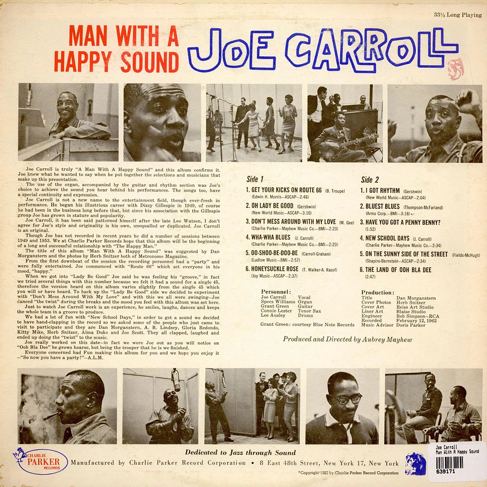 Joe Carroll - Man With A Happy Sound