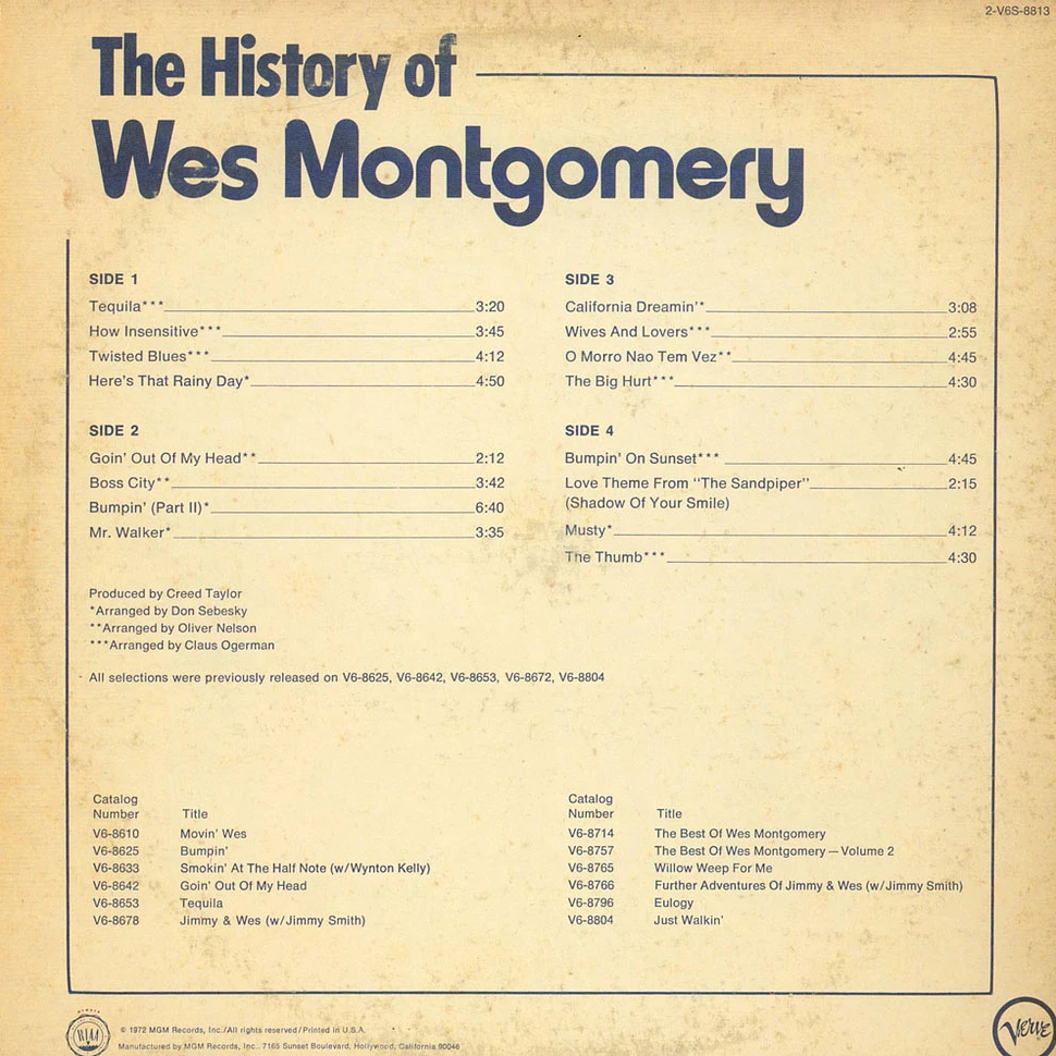 Wes Montgomery - The history of Wes Montgomery