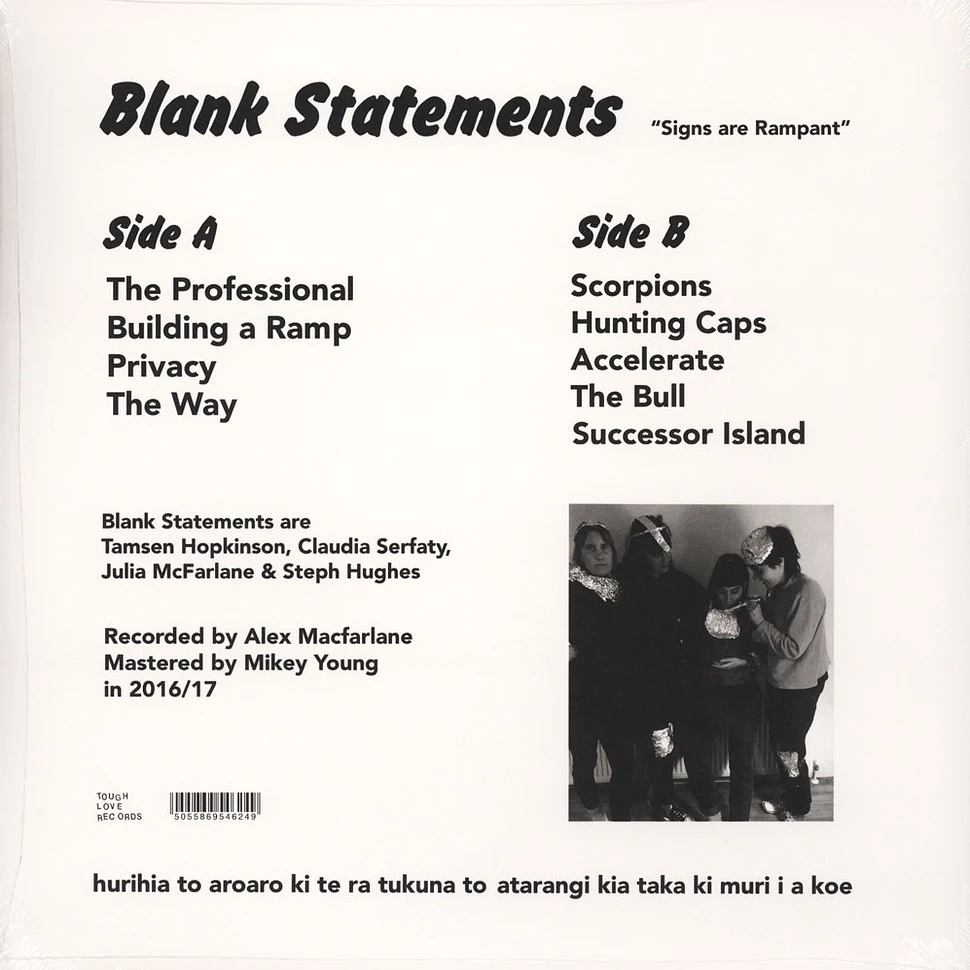 Blank Statements - Blank Statements