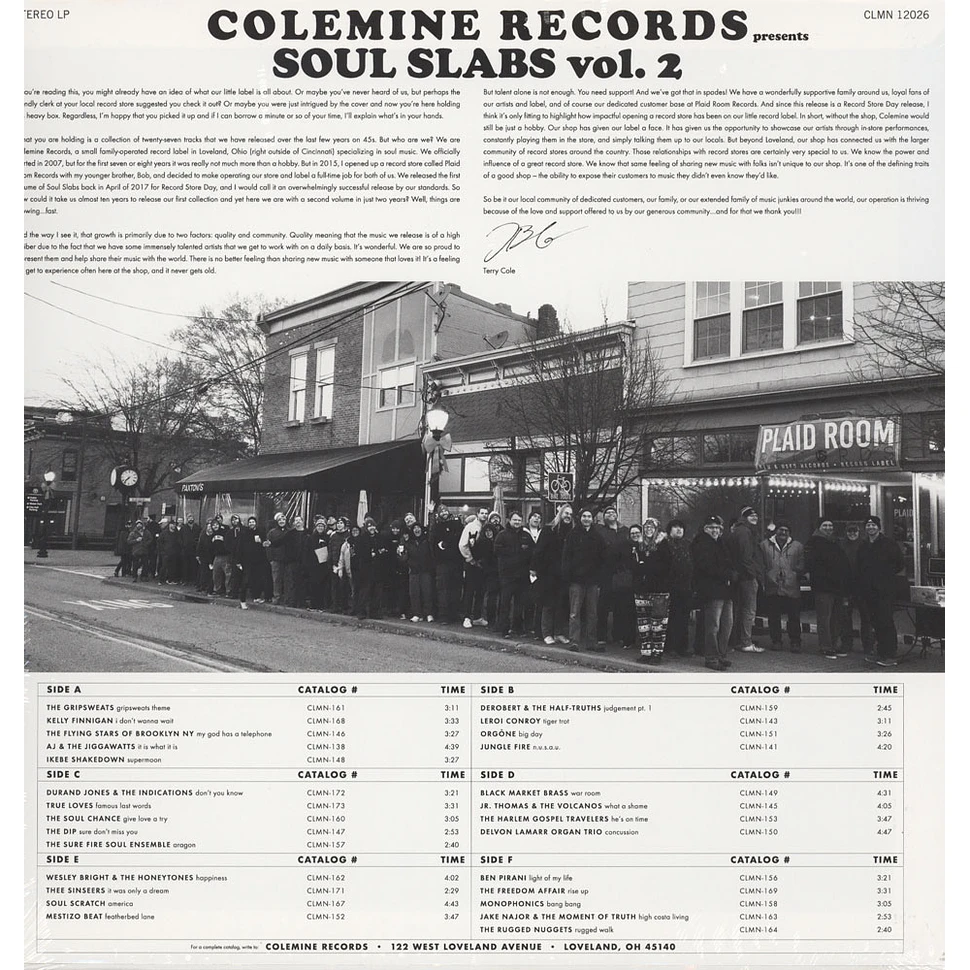 V.A. - Soul Slabs Volume 2 Record Store Day 2019 Edition
