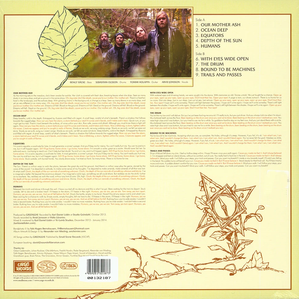 Greenleaf - Trails & Passes Golden Vinyl Record Store Day 2019 Edition