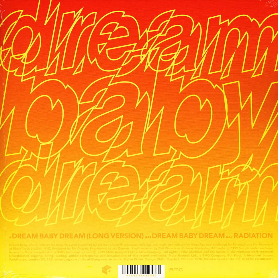 Suicide - Dream Baby Dream Orange Vinyl Record Store Day 2019 Edition