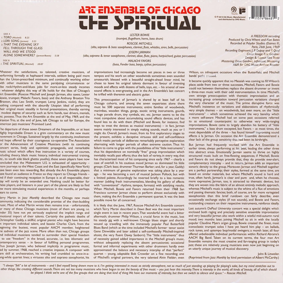 Art Ensemble Of Chicago - The Spiritual Record Store Day 2019 Edition