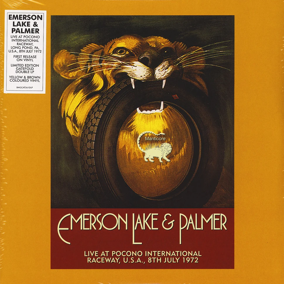 Emerson, Lake & Palmer - Live At Pocono International Raceway, Long Pond, Pa, U.S.A., 9th July 1972 Record Store Day 2019 Edition
