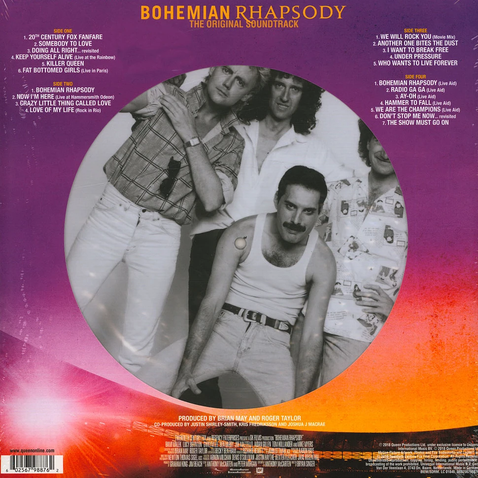 Queen - OST Bohemian Rhapsody Picture Disc Record Store Day 2019 Edition