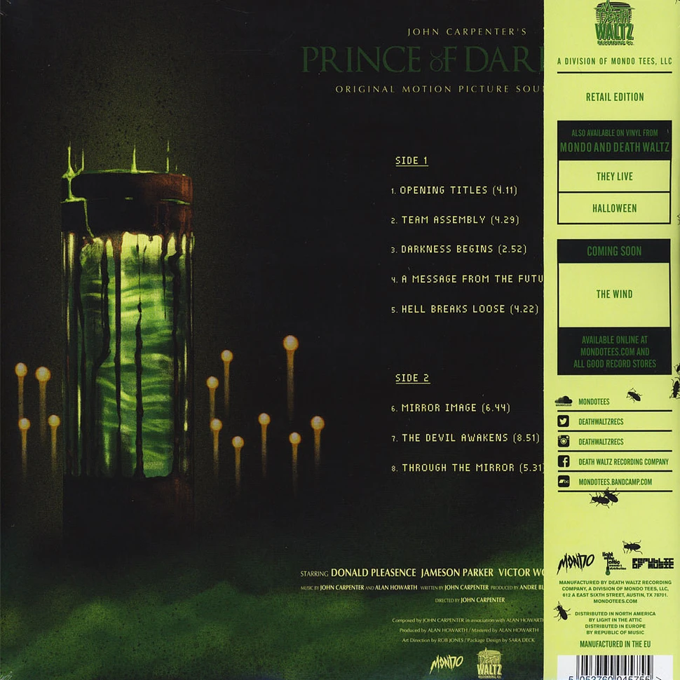 John Carpenter & Alan Howarth - OST Prince Of Darkness
