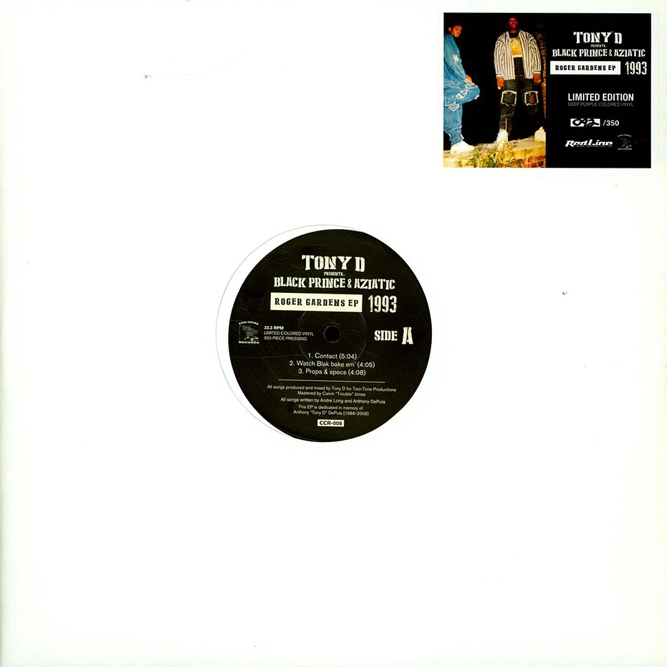 Tony D presents Black Prince & Aziatic - Roger Gardens EP 1993