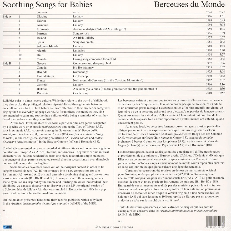 V.A. - Soothing Songs For Babies